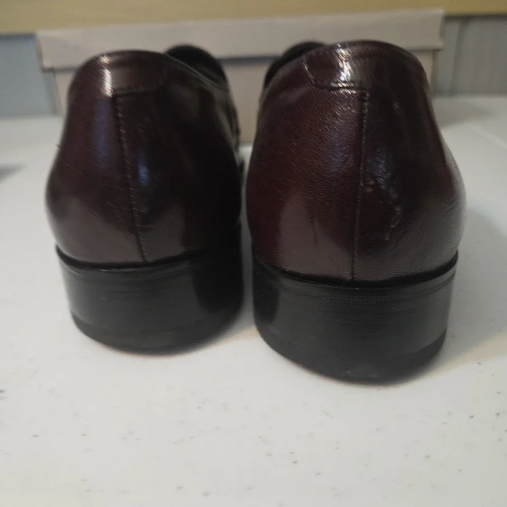 Florsheim Richfield 33472 Burgundy Leather Penny Loafers Shoes Size 7.5 D US Me - Picture 7 of 16